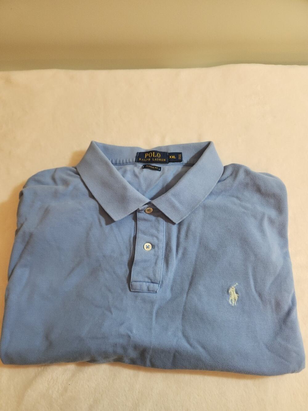 Polo Ralph Lauren 100% Cotton Polo Shirt Mens 2XL XXL Short Sleeve Golf Preppy